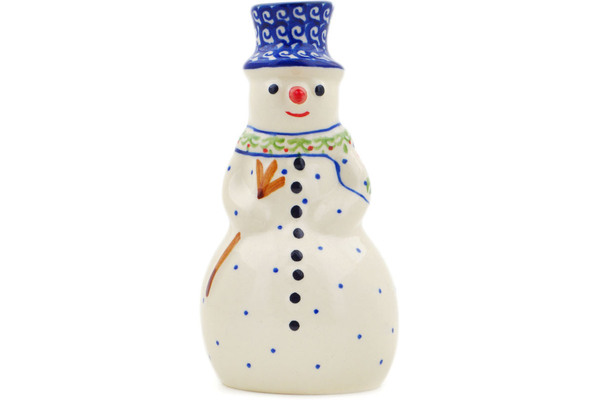 Snowman Candle Holder 6"