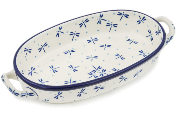 Oval Baker with Handles 9"