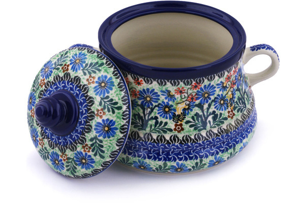 Jar with Lid and Handles 9"