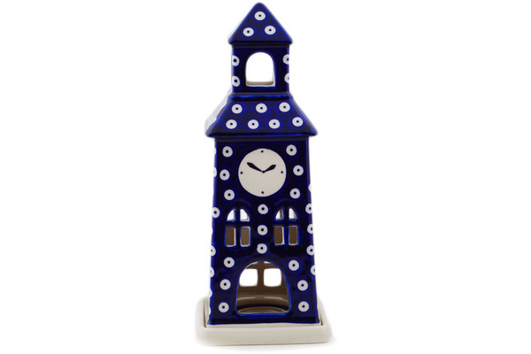 Clock Tower Candle Holder 11"