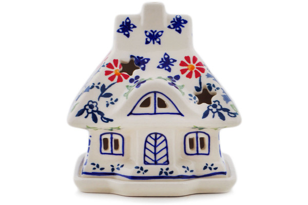 House Shaped Candle Holder 5"