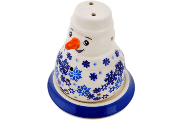 Snowman Candle Holder 5"