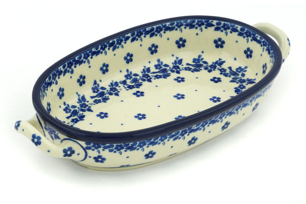 Oval Baker with Handles 9"