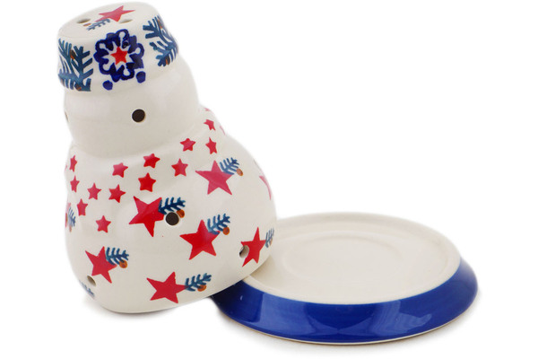 Snowman Candle Holder 5"