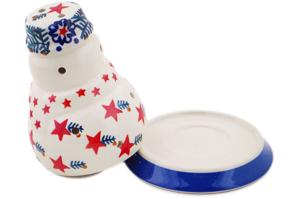 Snowman Candle Holder 5"