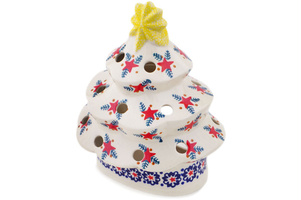 Christmas Tree Candle Holder 7"