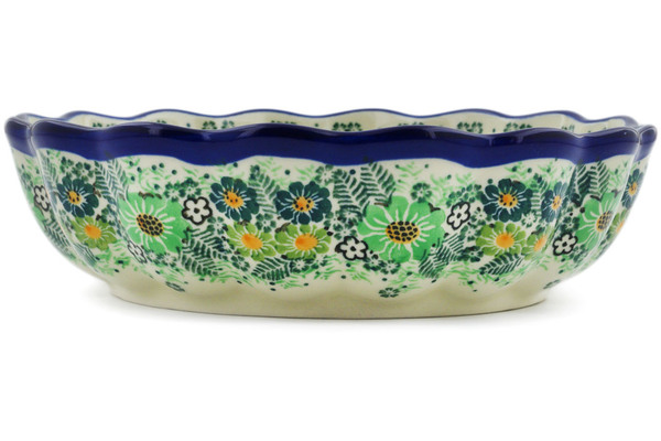 Scalloped Fluted Bowl 8"