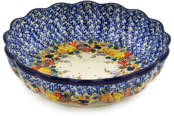 Scalloped Fluted Bowl 8"