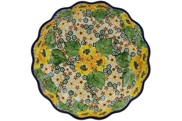 Scalloped Fluted Bowl 8"