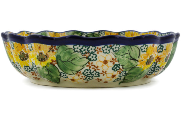 Scalloped Fluted Bowl 8"