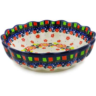 Scalloped Fluted Bowl 8"