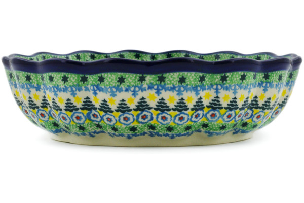 Scalloped Fluted Bowl 8"