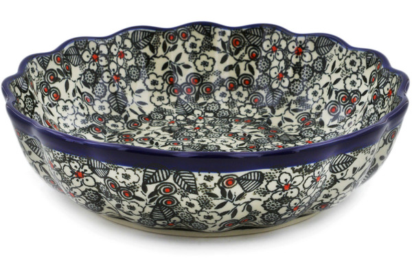 Scalloped Fluted Bowl 8"