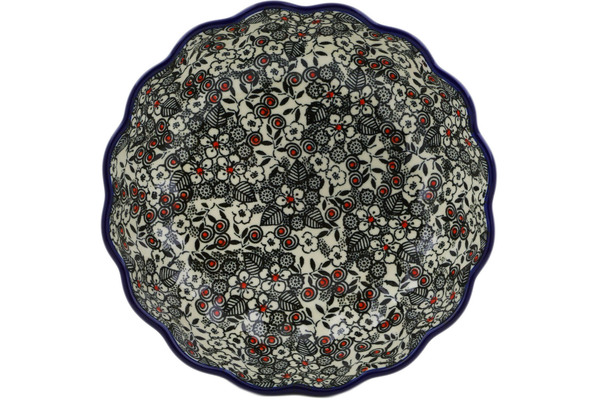 Scalloped Fluted Bowl 8"