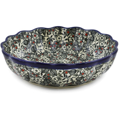 Scalloped Fluted Bowl 8"