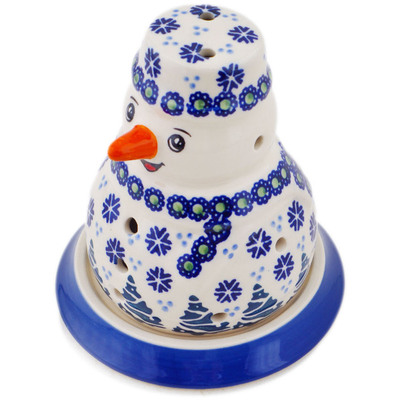 Snowman Candle Holder 5"