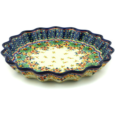 Fluted Pie Dish 13"