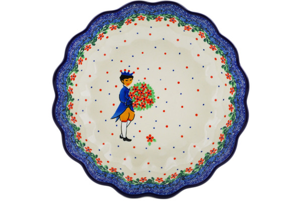 Scalloped Fluted Bowl 8"