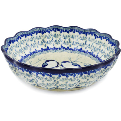 Scalloped Fluted Bowl 8"