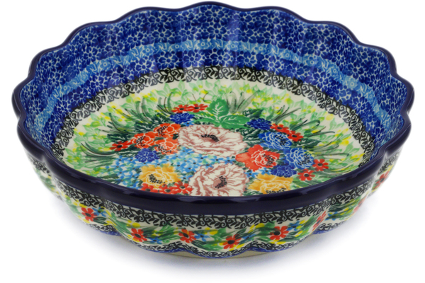 Scalloped Fluted Bowl 8"