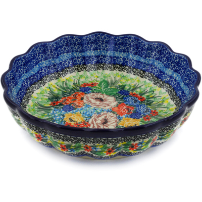 Scalloped Fluted Bowl 8"