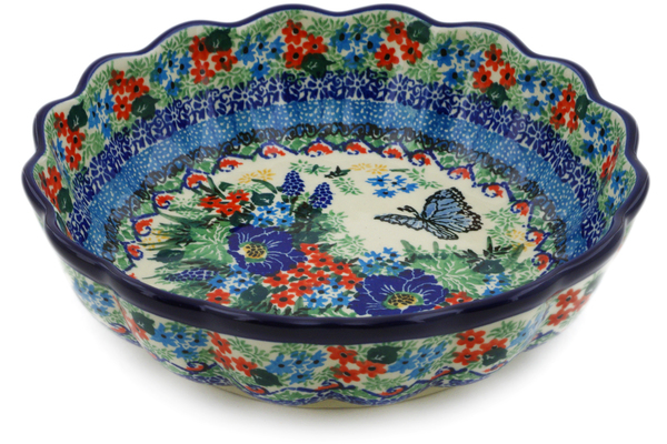 Scalloped Fluted Bowl 8"