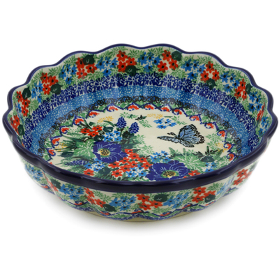 Scalloped Fluted Bowl 8"