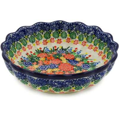 Scalloped Fluted Bowl 8"