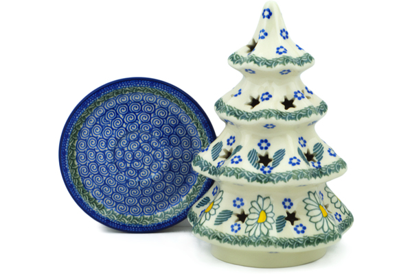 Christmas Tree Candle Holder 8"