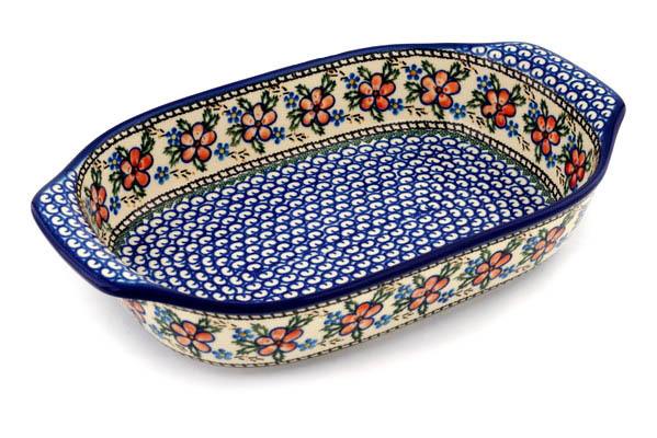 Rectangular Baker with Handles 14"