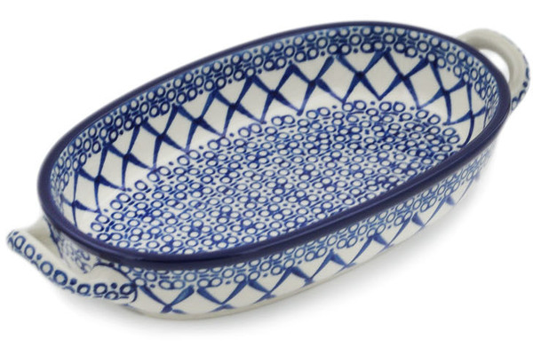 Oval Baker with Handles 9"