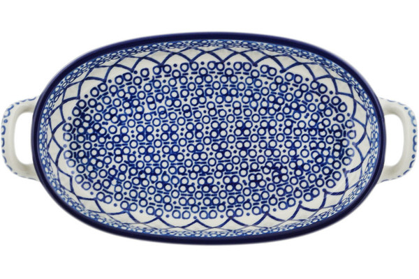 Oval Baker with Handles 9"