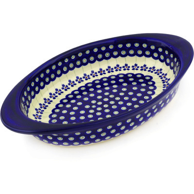 Oval Baker with Handles 13"