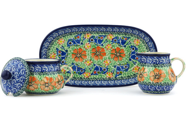 Sugar and Creamer Set 10"