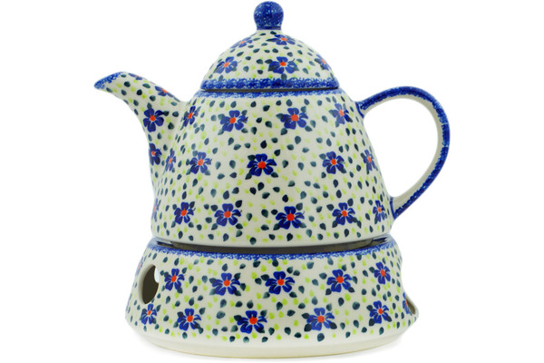 Tea or Coffee Pot with Heater 40 oz