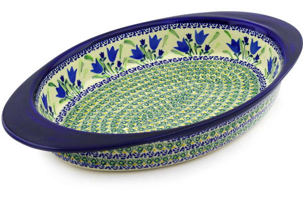 Oval Baker with Handles 17"