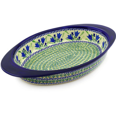 Oval Baker with Handles 17"