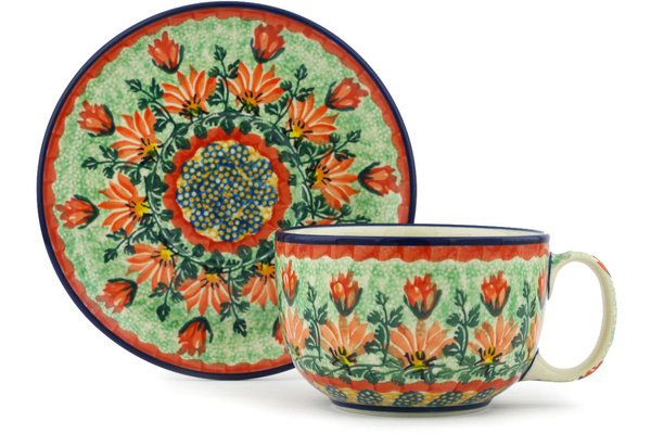 Cup with Saucer 13 oz