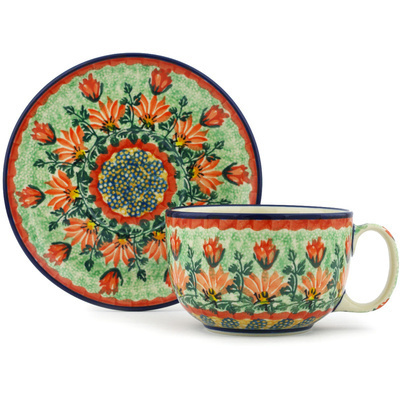 Cup with Saucer 13 oz