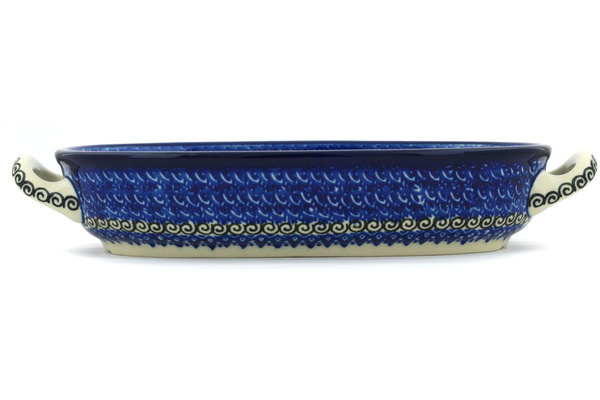 Oval Baker with Handles 9"