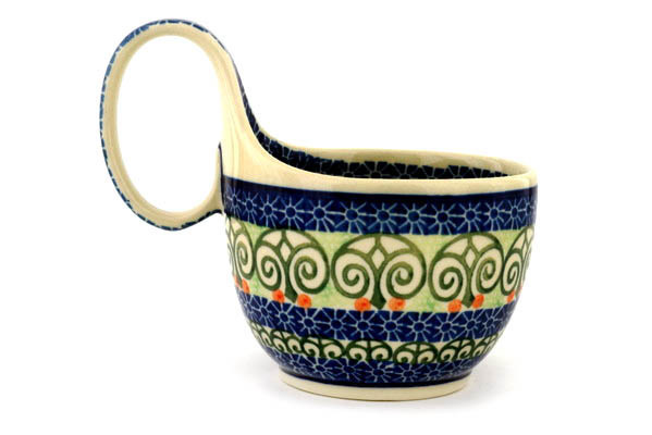 Bowl with Loop-Handle 6"