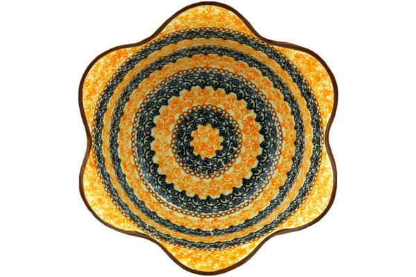 Scalloped Fluted Bowl 8"