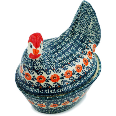Hen Shaped Jar 8"