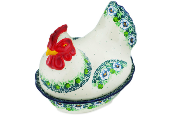 Hen Shaped Jar 9"