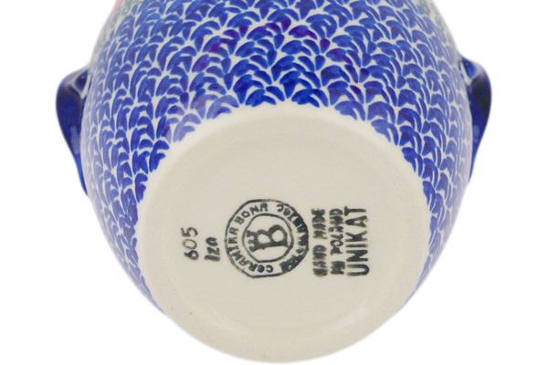 Jar with Lid and Handles 7"