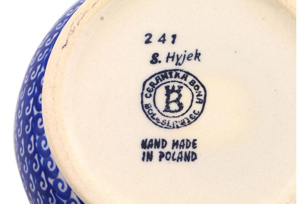 Jar with Lid and Handles 8"