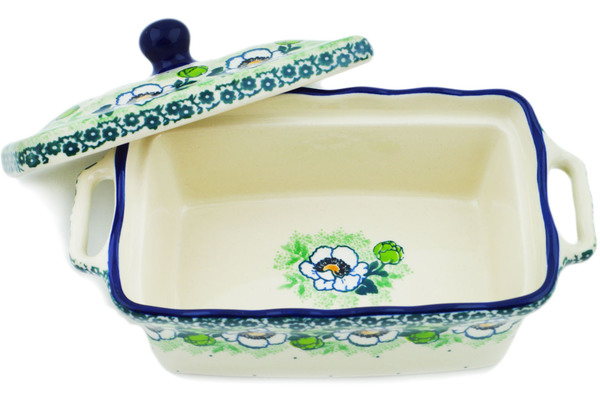 Jar with Lid and Handles 8"