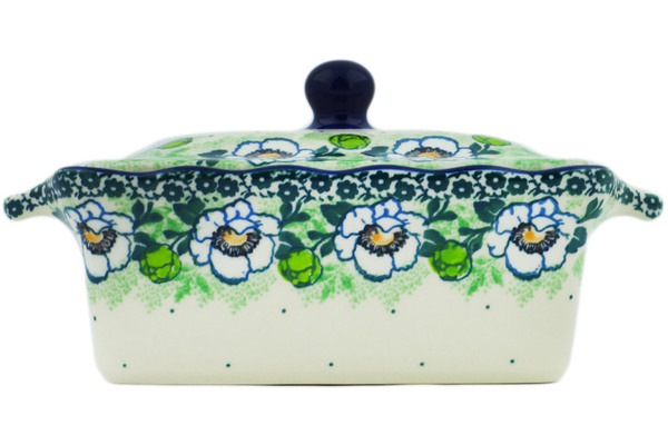 Jar with Lid and Handles 8"