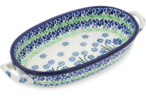 Oval Baker with Handles 9"