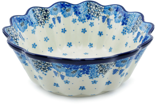 Scalloped Fluted Bowl 9"